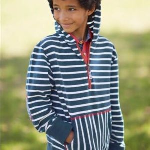 Boys Striped Matilda Jane/Joanna Gaines Patches and Pluck Hoodie - Size 10 NWOT